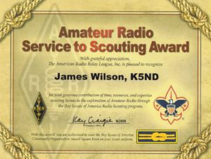 ARRL Service to Scouting Award
