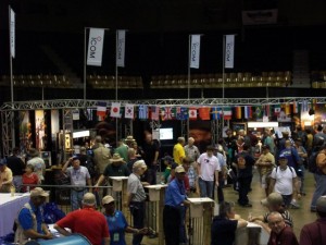 ICOM Booth --- lots of activity