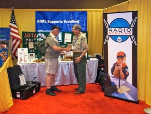 Radio Scouting booth in the ARRL Exhibit.