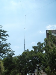 A 35 foot push up mast.