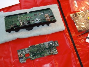 K3 front panel and the main DSP board with 2nd DSP board installed