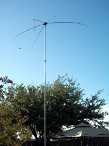Two elements, driven with the PVC pipe feed point
