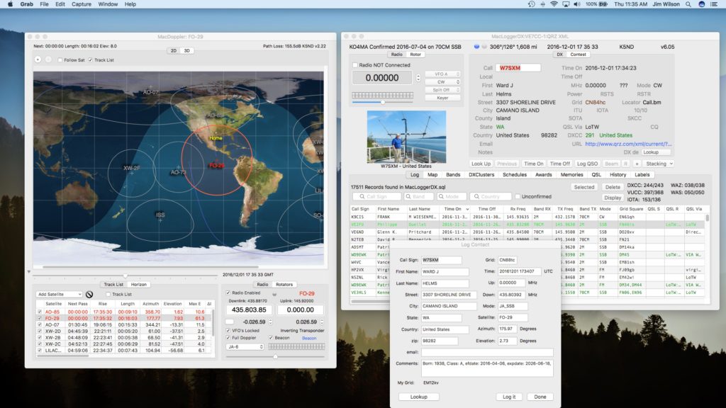 MacDoppler and MacLoggerDX at K5ND